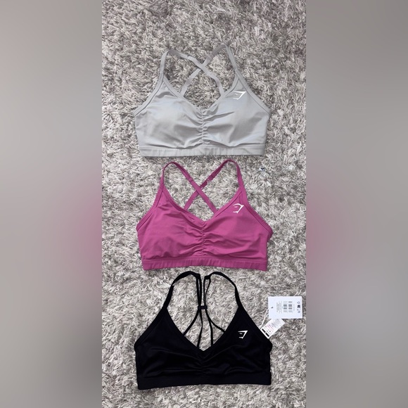 💥SOLD💥 Gymshark Sports Bra Bundle of 3 - Picture 1 of 5